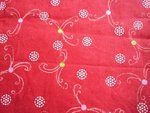 Au�enstoff: Rot mit Muster